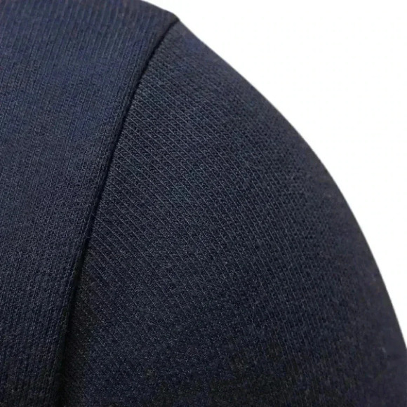 Dark Blue Mens Turtleneck Sweater - Picture 6 of 7